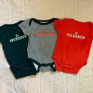 Bundle of 3 Baby Boy RBX Onesies, size 6-9 months